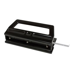 OfficeMax Fixed 3 Hole Punch 10 Sheet Black