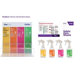 Geller OneDose Kitchen With Sanitiser Station Starter Kit