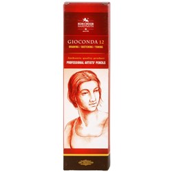 Koh-I-Noor Gioconda Chalk Drawing Pencils 8810 Charcoal, Box of 12