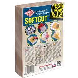 Essdee Softcut Carving Blocks 150x100mm, Pack of 10