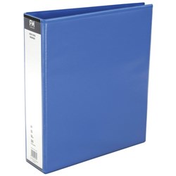 FM Overlay Ringbinder A4 50mm 2 Ring Blue