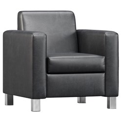 Cosmo Single Seater Sofa Vynahide Vinyl/Black