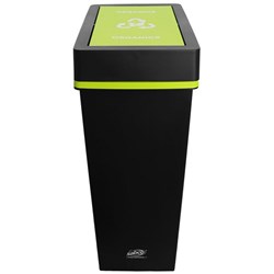 Sabco Deluxe Recycling Station Organics Bin 40L With Green Lid
