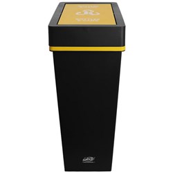 Sabco Deluxe Recycling Station Bottles & Cans Bin 40L With Yellow Lid