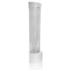 Cup Dispenser for Disposable Cups White/Clear