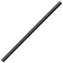 BioPak Cocktail Paper BioStraws 4.5x120mm Black, Pack of 250