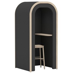Boyd Acoustic Alcove Pod 2156x1032mm Dark Grey