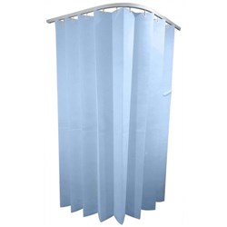 Reynard Shower Curtain Antibacterial 2.5mx1.8m Pastel Blue, Carton of 15