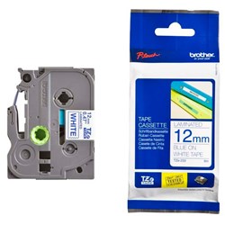 Brother Labelling Tape Cassette TZe-233 12mm x 8m Blue on White