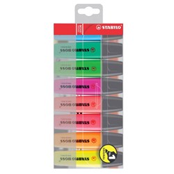Stabilo Boss Assorted Colours Hang Sell Highlighters, Pack of 8