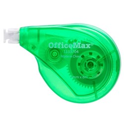 OfficeMax Correction Tape Front/Side Operating Dispenser 5mm x 8m