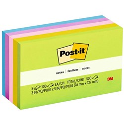Post-it® Notes 655 76x127mm Floral Fantasy, Pack of 5