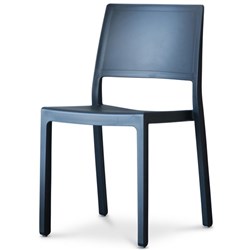 Kate Stackable Chair Charcoal
