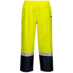 Portwest Waterproof Trousers Reflective Tape Yellow/Navy 2XL/3XL