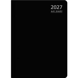 OfficeMax A41 1/2 Hour Appointment Diary A4 1 Day Per Page 2027 Black