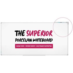 Boyd Visuals Clarity Porcelain Whiteboard Magnetic 2400x1200mm
