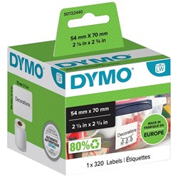 Dymo LabelWriter 3.5 Diskette Label 54x70mm, Roll of 320