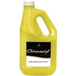 Chromacryl Student Acrylic Paint 2L Cool Yellow