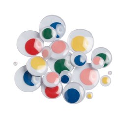 Moving Eyes Assorted Sizes & Colours, Pack of 100