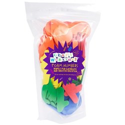 Craft Workshop Foam Numbers 50mm Assorted Colours, Pack of 150