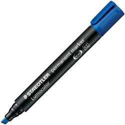 Staedtler Lumocolor 350 Blue Permanent Marker Chisel Tip