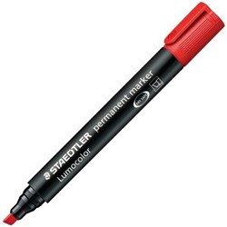 Staedtler Lumocolor 350 Red Permanent Marker Chisel Tip