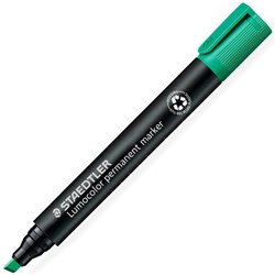 Staedtler Lumocolor 350 Green Permanent Marker Chisel Tip