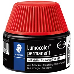 Staedtler Lumocolor 488 50 Red Permanent Marker Ink Refill Station 30ml
