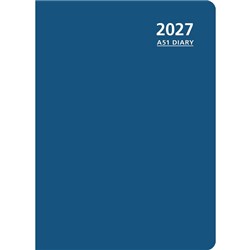 OfficeMax A51 1/2 Hour Appointment Diary A5 1 Day Per Page 2027 Blue