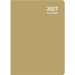 OfficeMax A51 1/2 Hour Appointment Diary A5 1 Day Per Page 2027 Gold