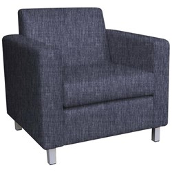 Cosmo Single Seater Sofa Keylargo Fabric/Navy