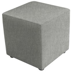 Ottoman Cube 420mm Keylargo Fabric/Zinc