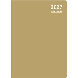 OfficeMax A41 1/2 Hour Appointment Diary A4 1 Day Per Page 2027 Gold