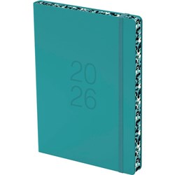 Collins A51 Coloured Edge Diary A5 Day Per Page 2026 Blue