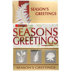 CCC DLE Christmas Greeting Cards Assorted Designs 210x105mm, Pack of 10
