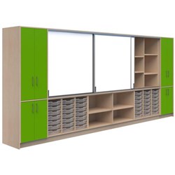 Ako Classroom Hub C1 4800x500x2000mm Juicy Nat/Refined Oak