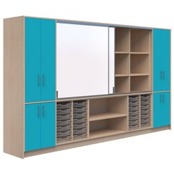 Ako Hub Classroom C2 3600x500x2000mm Refined Oak Naturale/Carribean Naturale