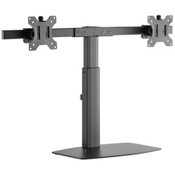 Brateck LDT22-T02 Gas Spring Vertical Lift Dual Monitor Arm Stand 17 - 27 Inch