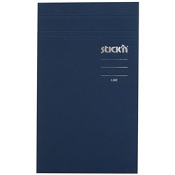 Stick' Notes Memo Pad Lined 190 x 114mm Navy, 50 Sheets