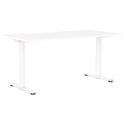 Klever Single User Desk 1500mm Snowdrift/White