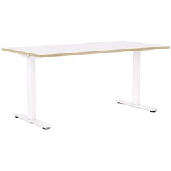 Klever Single User Desk 1500mm Snowdrift/Atlantic Oak/White