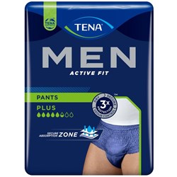 TENA Men Active Fit Continence Pants Navy Medium, Pack of 9