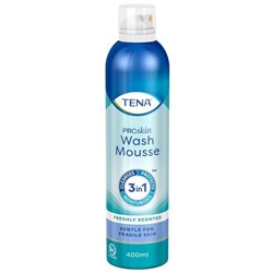 TENA ProSkin Continence Wash Mousse 400ml, Carton of 15