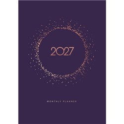 Collins A4 Diary Planner Month To View 2027 Gold Geometric