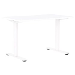 Klever Single User Desk Scallop Top 1200mm Snowdrift/White