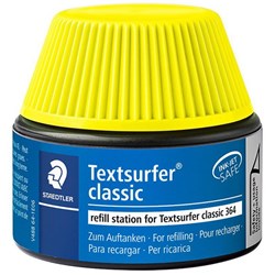 Staedtler Textsurfer Classic 488 64 Yellow Highlighter Ink Refill Station 30ml