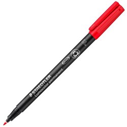 Staedtler Lumocolor 318 Red Permanent Marker 0.6mm Tip