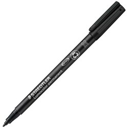 Staedtler Lumocolor 317 Black Permanent Marker Medium Tip