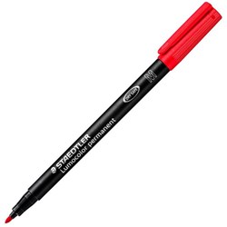 Staedtler Lumocolor 317 Red Permanent Marker Medium Tip