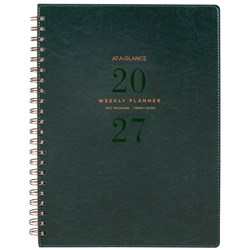 At-A-Glance A4 Diary Planner Week/Month PU 2027 Green